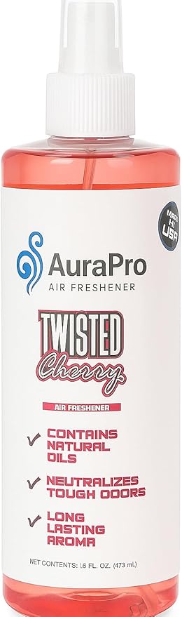Air Freshener Spray, 16 Fl Oz, 9 Scents Available, Long Lasting Room Deodorizer (twisted cherry)