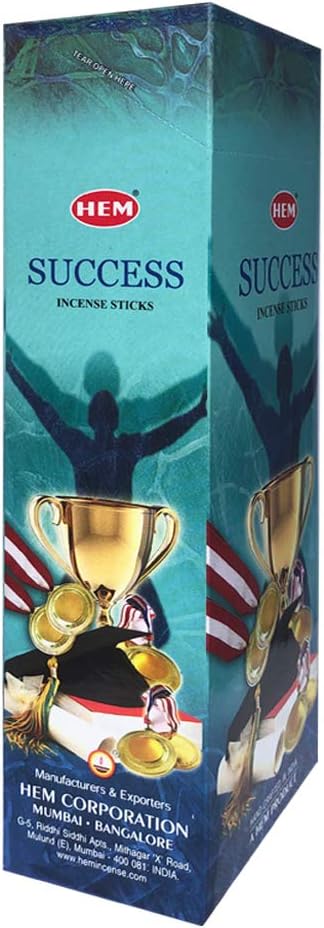 TRUMIRI Incense Stick Holder Bundle with Hem Success 20g Incense Sticks - Pack of 6 (Approx 120 Sticks)