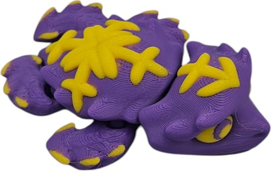 Articulating Turtle Fidget Animal Figurines – Unique 3D Printed Collectibles, Poseable Desk Animals For Adults, Stress Relief and Display Gift (SAGITTARIUS TURTLE)