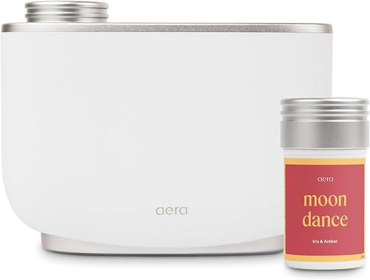 Aera Smart Home Fragrance Diffuser and Moondance Scent Refill Bundle - Alexa Compatible, Hypoallergenic, Family and Pet Safe, App Controlled