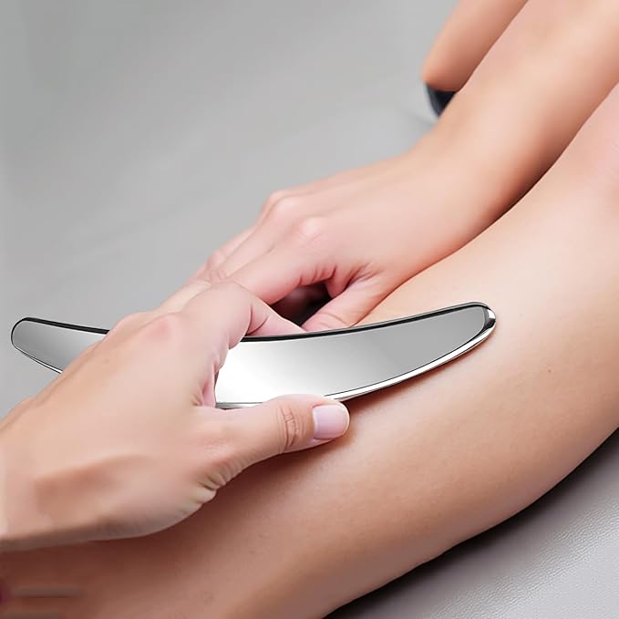 BYYDDIY Stainless Steel Gua Sha Tool, Muscle Scraper Tool,Soft Tissue Massage Scraper,Muscle Scraping Tool (C)