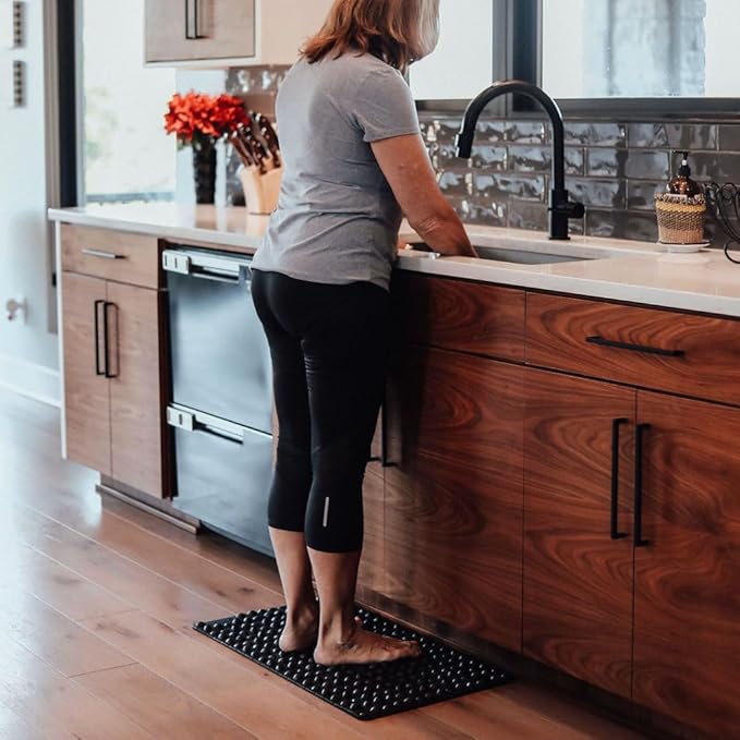 The Rock Mat by Spacer Mobility - Therapeutic Foot Massage Mat Helps Stimulate Nerve Endings, & Relieve Tension | Made with Premium Firm Foam, Releases Tension & Increases Proprioception