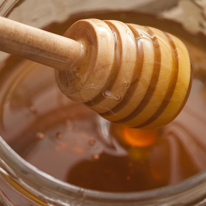 Wooden Honey Dipper Stick Collecting Dispensing Drizzling Jam Portable Wedding Party (8cm, 30)