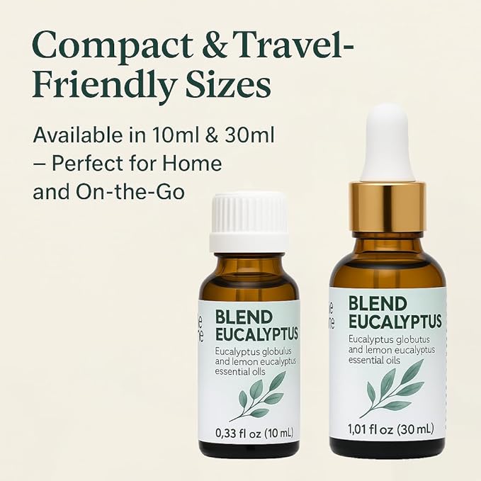 Eucalyptus Essential Oil 100% Pure – One Arome Eucalyptus Oil for Diffuser, Aromatherapy & Massage – Natural Therapeutic Grade (10 ml (Pack of 2), Blend)