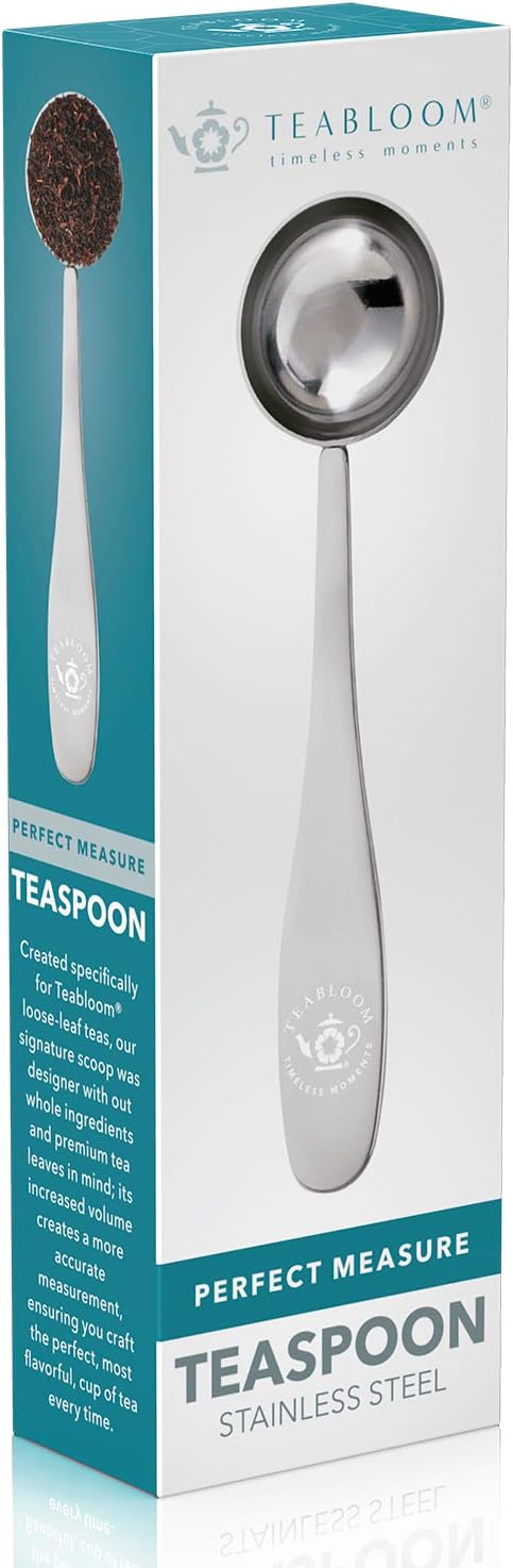 Teabloom Perfect Measure Loose Leaf Tea Spoon - Premium Quality Stainless Steel Tea Scoop – Tea Connoisseur's Choice