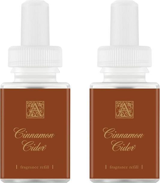 Pura & Aromatique Home Scent Refill - Smart Home Air Diffuser Fragrance - Up to 120-Hours of Luxury Fragrance per Refill - Household Essential - Clean Diffuser - Cinnamon Cider, 2 Pack