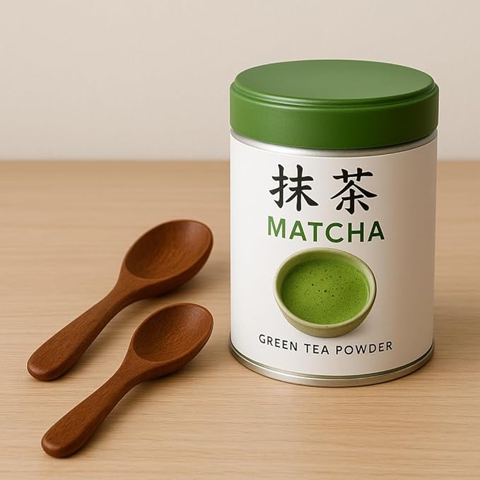 JapanBargain Wooden Tea Scoop, 2-Piece Set for Matcha, Green Tea, Spices, Sugar, Salt