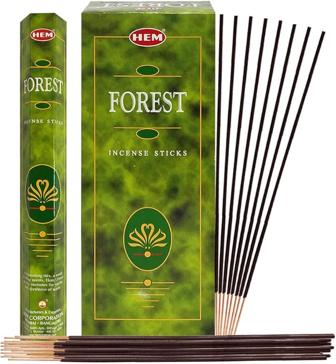 TRUMIRI Forest Incense Sticks & Holder Bundle: 120pcs (6x20) in 1 Box