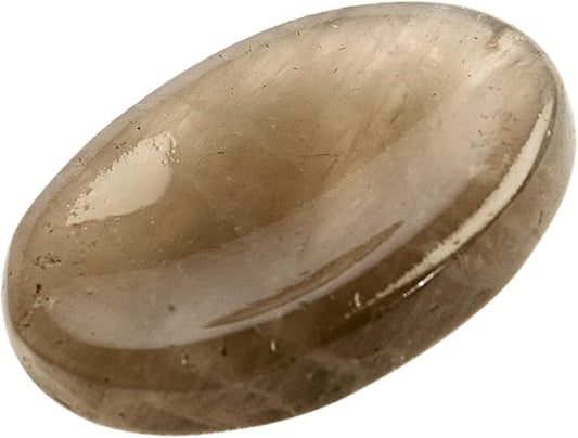 Smoky Quartz Worry Stones – Crystal Thumb Worry Stone for Anguish, Stress – Relaxing and Soothing Balance Stones for Meditation, Stress Relief – Healing Stones and Crystals for Men and Women