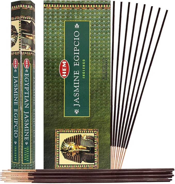 Egyptian Jasmine Incense Sticks and Incense Stick Holder Bundle Insence Insense Hem Incense Sticks