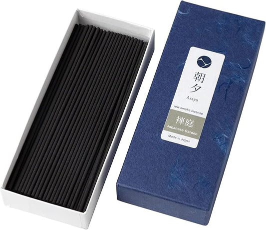 Asayu Japan Low Smoke Incense Sticks Japanese Zen Garden Scent (40gr), Made in Japan Quality - Japanese Zen Garden 40gr