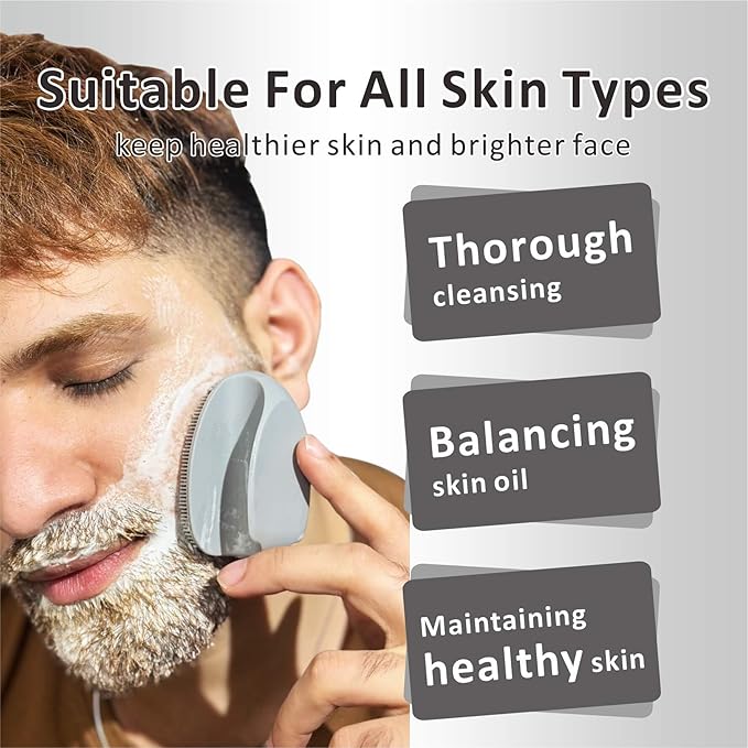 Silicone Face Scrubber,2 Pack Face Scrubber for Women Men, Manual Face Exfoliator Brushes Scrubber,Facial Cleansing Brush for Exfoliating Blackhead Remover Acne Pore Cleansing Massaging