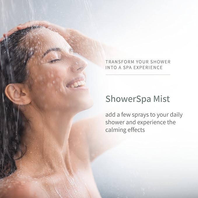 European Spa Source Energizing Lemongrass + Eucalyptus ShowerSpa Mist Spray for Aromatherapy, at Home Spa Experience, Sinus Congestion Relief, and Tension Relief, 4 fl oz.