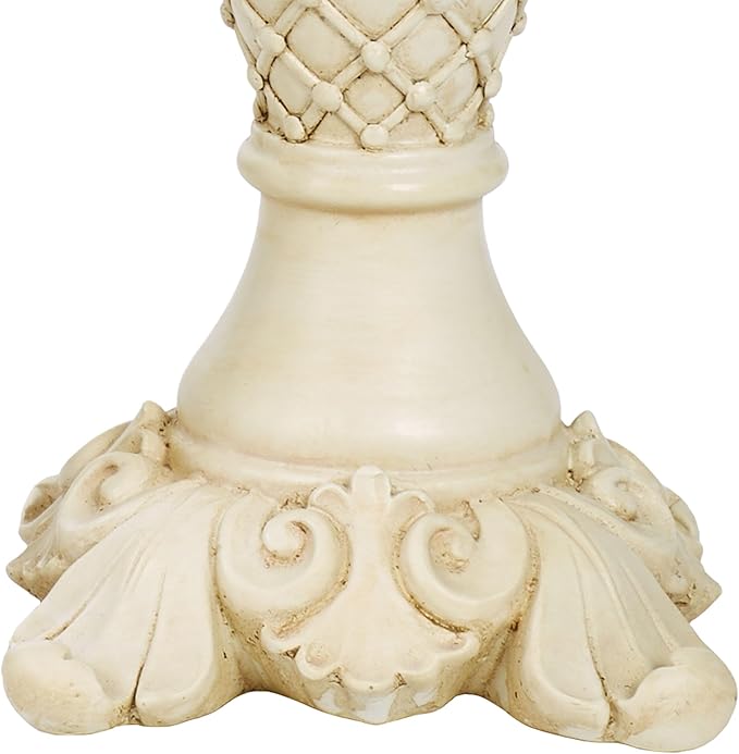 Corinthia Classical Style Candleholder Set of Two Antique Ivory Set of 2