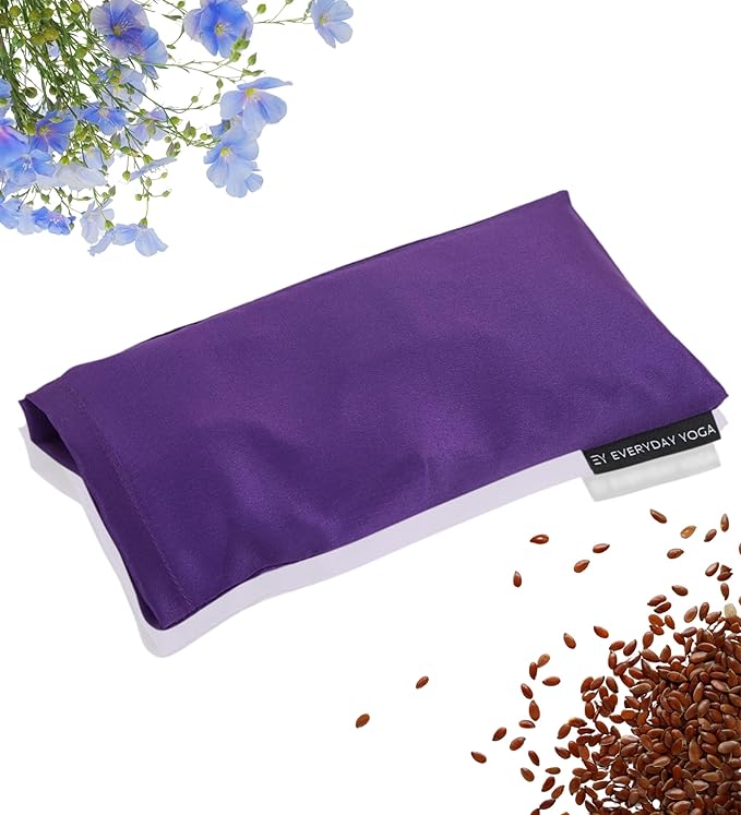 Everyday Yoga Eye Pillow for Meditation, Yoga & Stress Relief, Weighted Eye Mask for Sleeping - Plum