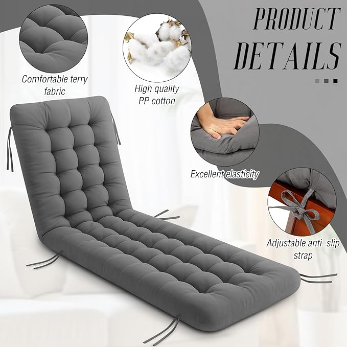 Long Floor Cushion Large Floor Cushion with Brushed Cotton 74.8 x 27.5 x 3.15 in Jumbo Lounger Pillow for Outdoor Indoor Bay Window Meditation Yoga Reading Sleeping (Dark Gray)