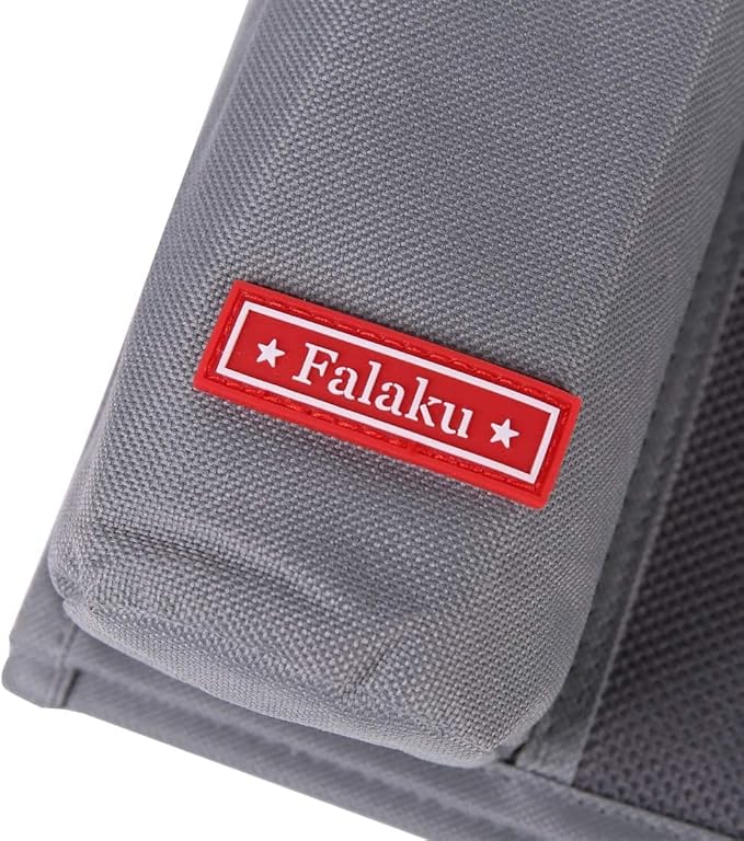 Bedside Caddy, 4 Pockets Bedside Organizer Caddy Under Mattress,Holds Water Bottles,Magazines,Books (Classic 4 Pockets-Grey)