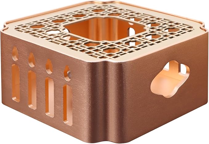 Unique-Design Tea Warmer, Detachable Teapot Warmer Base, Small Heater for Tea, Coffee, Milk, and Wax Melts, Includes Tealight Holder
