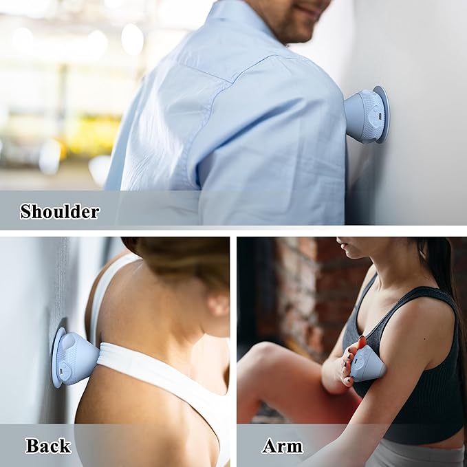 PROIRON Mountable Massage Ball with Suction Cup Pinpoint Deep Tissue Muscle Knot & Sore Relief, Vibration & Heating Trigger Point Massage Tool for Back Neck, Self-Massage Tool