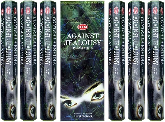 Against Jealousy Incense Sticks and Incense Stick Holder Bundle Insence Insense Hem Incense Sticks