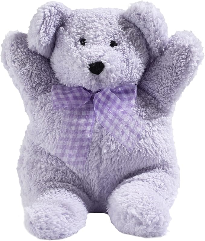 Sonoma Lavender Microwaveable Aromatherapy Pillow, Plush Bear, Lavender Scented with Removable Washable Cover, Lou The Lavender Bear