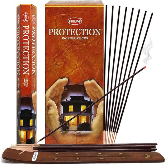 Protection Incense Sticks and Incense Stick Holder Bundle Insence Insense Hem Incense Sticks