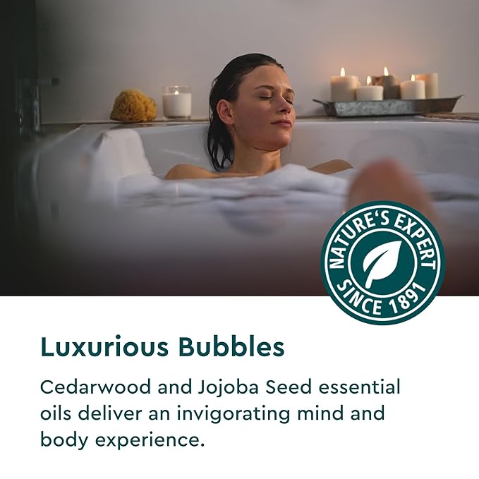 Kneipp Cedarwood Aromatherapy Bubble Bath - Good for a Luxurious Self-Care Experience - for Men Only - Vegan - Sulfate Free - 13.5 fl oz - Up to Eight Baths