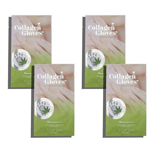 VOESH Collagen Gloves, Vegan Hand Masks, Herb Seed Oil, Moisturizing Hand Mask, Lotion Gloves, Hydrating Gloves, Hand Care, Spa Manicure Gloves, Dry Hand Treatment