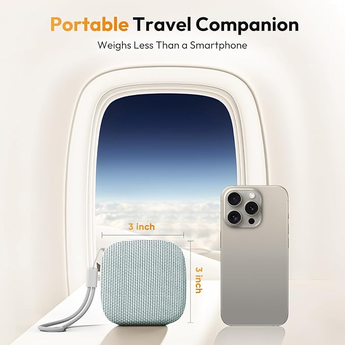 Portable Sound Machine for Travel, White Noise Sound Machine for Sleeping, 52-Hour Lasting Mini Noise Machine with 21 Quality Non-looping Sounds, Headphone Jack, Memory, Timer for Adults,Hotel(Green