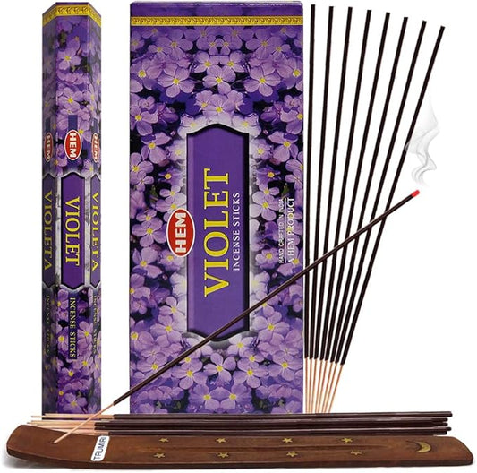 Violet Incense Sticks And Incense Stick Holder Bundle Insence Insense Hem Incense Sticks