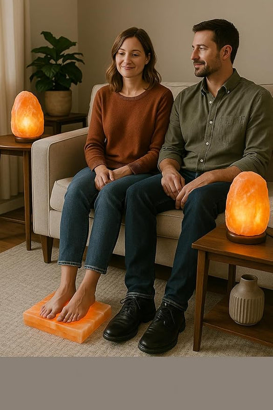 Himalayan Salt Lamp 6–8 lbs – Hand-Carved Himalayan Pink Salt Lamp with Cord Perfect Nightlight