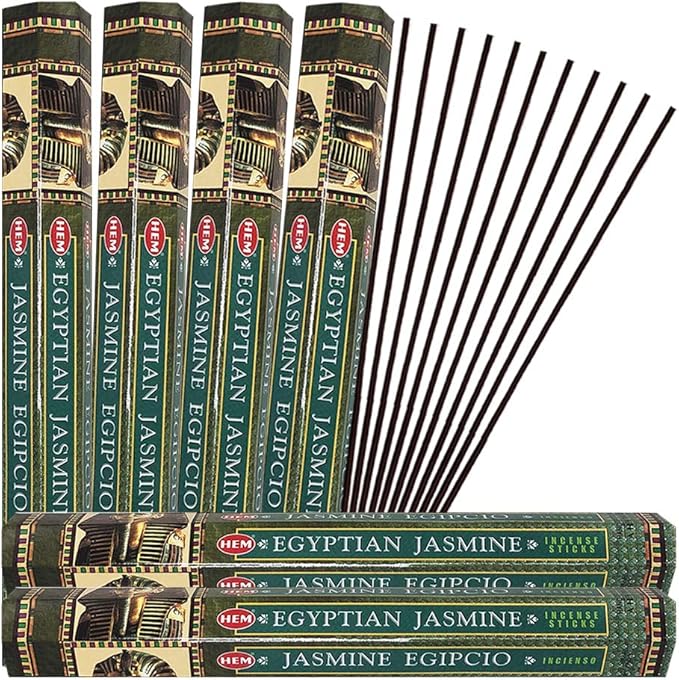 Egyptian Jasmine Incense Sticks and Incense Stick Holder Bundle Insence Insense Hem Incense Sticks