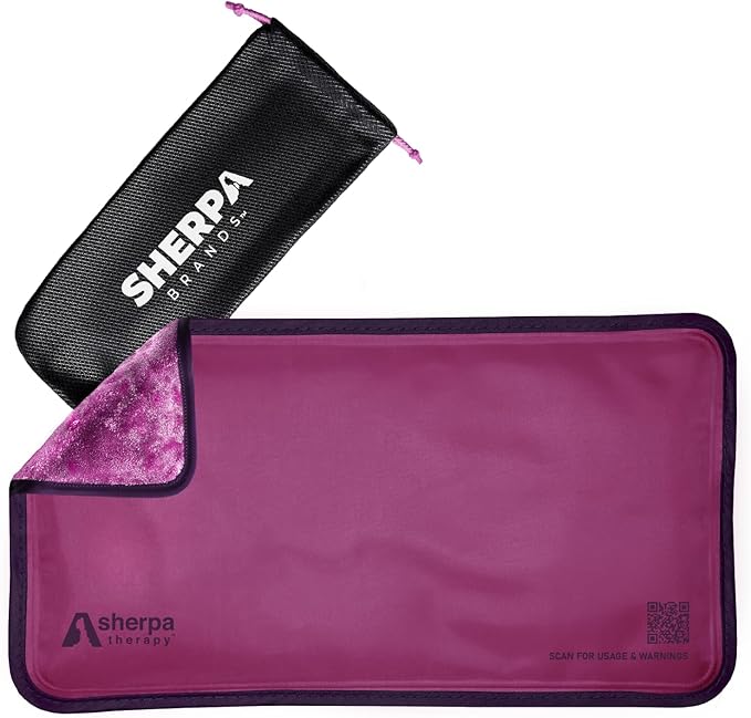 Small Soft Ice Packs for Injuries Reusable - Hot and Cold Flexible Gel Ice Packs Reusable for Ankle, Hand, Wrist, Head Pain Relief - 6" x 11" - Purple