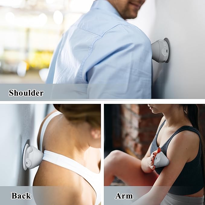 PROIRON Mountable Massage Ball with Suction Cup Pinpoint Deep Tissue Muscle Knot & Sore Relief, Vibration & Heating Trigger Point Massage Tool for Back Neck, Self-Massage Tool