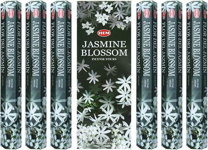 Jasmine Blossom Incense Sticks and Incense Stick Holder Bundle Insence Insense Hem Incense Sticks