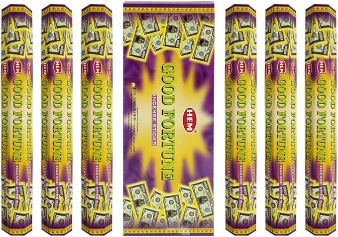 Good Fortune Incense Sticks and Incense Stick Holder Bundle Insence Insense Hem Incense Sticks
