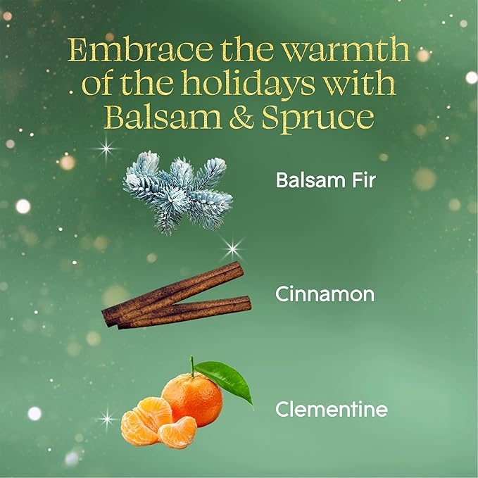 Glade Automatic Spray Refill, Balsam & Spruce, Scented Air Freshener for Home and Bathroom, 6.2 Oz, 3 Count