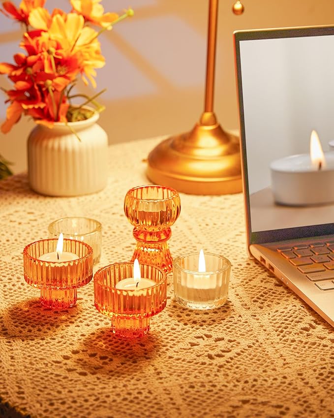 Unscented Palm Tea Lights Candles 300 Pack Bulk, 4.5 Hours Long Burning White Tea Lights,Non-Paraffin, Smokeless, Mini Tealight Candles for Wedding, Christmas Lights, Party, Power Outages