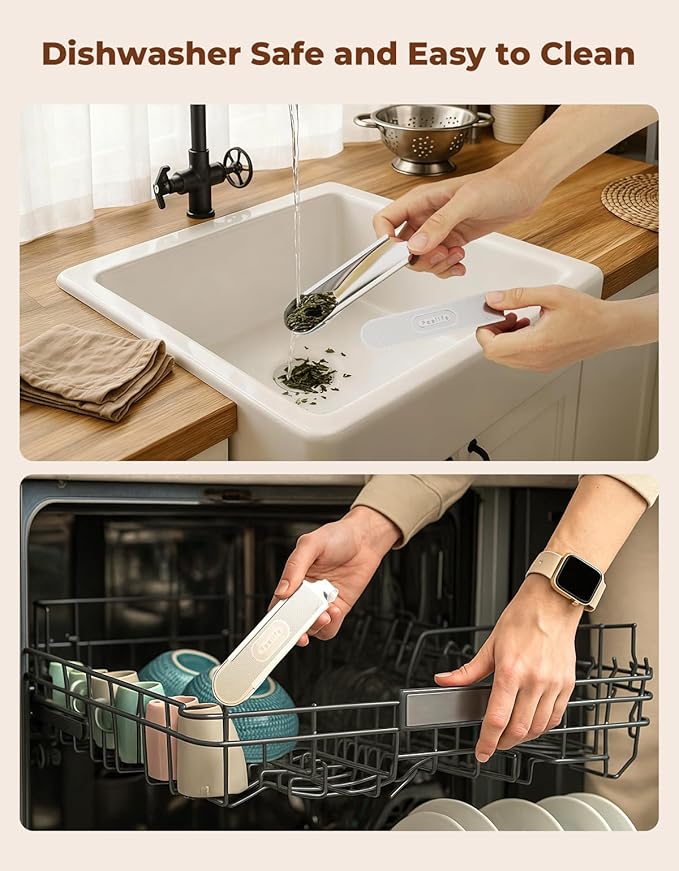 Tea Infuser for Loose Leaf Tea, 2-in-1 Tea Scoop Infuser Fine Mesh Tea Strainers for Loose Tea Single Cup, 304 Stainless Steel Loose Leaf Tea Steeper