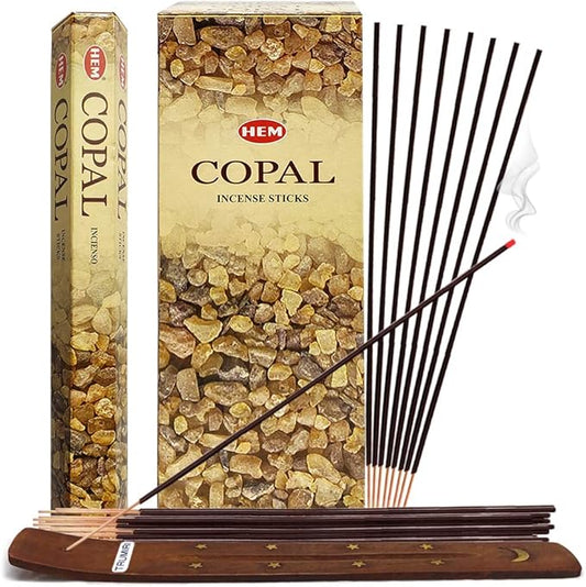 Copal Incense Sticks and Incense Stick Holder Bundle Insence Insense Hem Incense Sticks