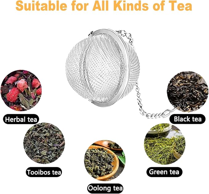 2 Pack Tea Infuser - Gothic Loose Leaf Tea Steeper with Black Raven & Skull Butterfly Charm, 304 Stainless Steel, Perfect Spooky Tea Gift