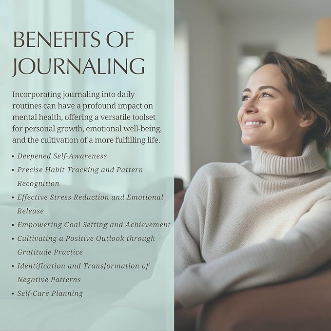 FINDING BALANCE Mental Health Journal – 6-Month Daily Journal with Prompts for Mindfulness, Self-Care & Healing – Anxiety & Depression Relief – Green Hardcover