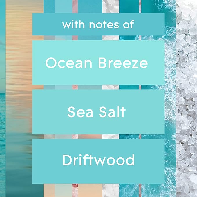 Glade PlugIns Refills Air Freshener, Scented and Essential Oils for Home and Bathroom, Sky & Sea Salt, 3.35 Fl Oz, 5 Count