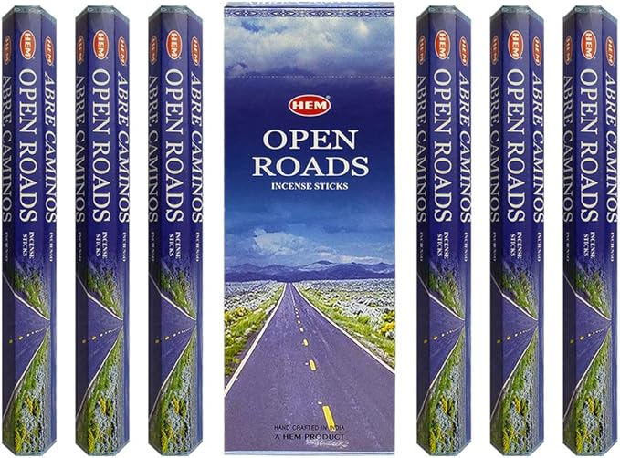 Open Roads Incense Sticks and Incense Stick Holder Bundle Insence Insense Hem Incense Sticks