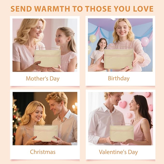 Orange 33 Pcs Facial Kit For Women, Skin Care Gift Set, Self-Care Kit, Spa & Bath & Body Basket Gift, Beauty Care Bag Set, Collagen Gel Mask, Pampering Kit, Birthday Gift, Christmas, Wife, Mother Day