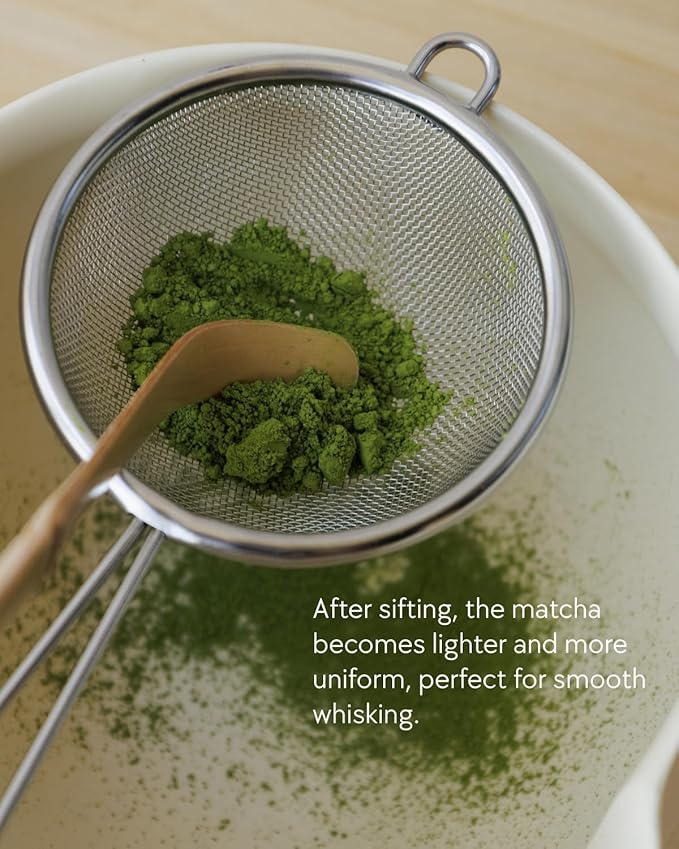 Matcha Set, 5 Pcs Matcha Whisk Set – Elegant Rounded Design Bowl with Folded Rim, Matte Buttercream Glaze, Comfortable to Use, Gift Box Included