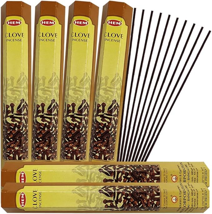 Clove Incense Sticks and Incense Stick Holder Bundle Insence Insense Hem Incense Sticks