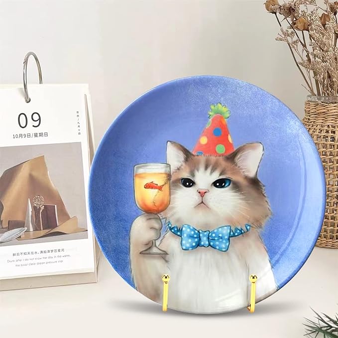 Kruodop 6 Inch Plate Stands for Display, 3 Pack Plate Holder Display Stand, Gold Metal Frame Easel Holder Stand for Pictures,Book, Photo, Decorative Plate