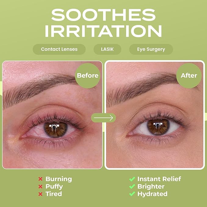 Body Restore Heated Eye Mask for Dry Eyes 5 Pack - Self Heating Warm Compress, Christmas Stocking Stuffers, White Elephant, Birthday Gifts for Women, Men, Stye Eye Treatment, Relaxation - Green Tea