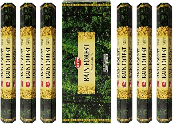 Rain Forest Incense Sticks and Incense Stick Holder Bundle Insence Insense Hem Incense Sticks